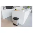 Poubelle Decobin rectangulaire 30l décor métal