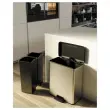 Poubelle Decobin rectangulaire duo 26l+26l décor métal