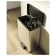 Poubelle Decobin rectangulaire duo 26l+26l décor métal