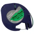 Ruban Letratag 12mmx4 m impression noire sur vert comp DYMO S0721640