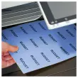 50 planches &eacute;tiquettes L70xH37mm, 1200 &eacute;tiq/ bo&icirc;te, bleu 