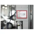 Cadre d'affichage magnétique A4 - rouge