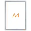 Porte-affiche clipsable A4 Nobo impression - argent 