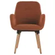 2 Fauteuils Tissu terracota 4 pieds boisvernis montés