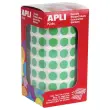 Rouleau de 5192 pastilles gommettes rondes - &Oslash; 10,5 mm - Vert - Apli 