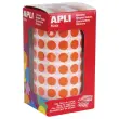 Rouleau de 5192 pastilles gommettes rondes - &Oslash; 10,5 mm - Orange - Apli 
