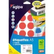 Pastilles gommettes de signalisation rondes - Ø15 mm - Coloris assortis - APLI