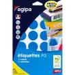 Pastilles gommettes de signalisation rondes - Ø15 mm - Coloris assortis - APLI