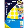 Pastilles gommettes de signalisation rondes - &Oslash;15 mm - Coloris assortis - APLI 