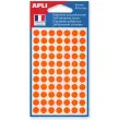 Pastilles gommettes de signalisation rondes - Ø 8 mm - rouge - APLI