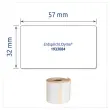 Rouleau de 400 &eacute;tiquettes polypropyl&egrave;ne ultra-r&eacute;sistantes LW 57 x 32mm 