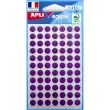 Pastilles gommettes de signalisation rondes - Ø 8 mm - rouge - APLI