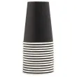 15 Gobelets en carton 20 cl Noir - Pro nappe