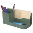 Organisateur de bureau m&eacute;tal - Vert c&eacute;ladon 