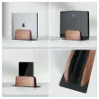 Support ordinateur portable et tablette vertical bois
