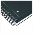 Cahier spirale Notebook A4+, 160p, 5x5, Oxford international Noir 