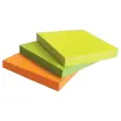 Bloc notes adhésives 75 x 75 mm jaune fluo