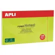 Bloc notes adhésives 125 x 75 mm vert fluo