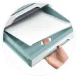 Module de classement 5 tiroirs Smoove - Gris / Vert d'eau 