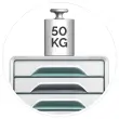 Module de classement 5 tiroirs Smoove - Gris / Vert d'eau 