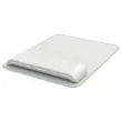 Tapis de souris ergonomique avec repose-poignets r&eacute;glable - Gris clair 