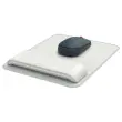 Tapis de souris ergonomique avec repose-poignets r&eacute;glable - Gris clair 