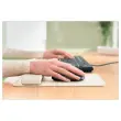 Tapis de souris ergonomique avec repose-poignets r&eacute;glable - Gris clair 