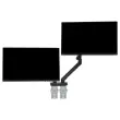 Bras porte-écran double BE Flexible Dual - Noir