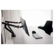 Bras porte-&eacute;cran double BE Flexible Dual - Anthracite 