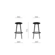 Tabouret haut tissu bleu