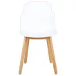 2 chaises tulipe blanc montées