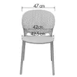 2 Chaises int&eacute;rieur - ext&eacute;rieur polypropyl&egrave;ne blanc 