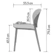 2 Chaises int&eacute;rieur - ext&eacute;rieur polypropyl&egrave;ne blanc 