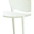 2 Chaises int&eacute;rieur - ext&eacute;rieur polypropyl&egrave;ne blanc 