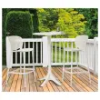 Mange debout interieur / exterieur polypro blanc