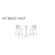 Mange debout interieur / exterieur polypro blanc
