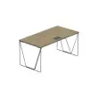 Bureau Beaunes L 160cm chene veine / noir
