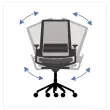 Siege resille 360 gris anthracite monté