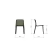 2 chaises Bika interieur / exterieur vert