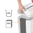 Destructeur Powershred LX65 - Coupe croisée - Blanc - Fellowes