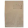 250 Pochettes kraft brun C4 229x324 mm fen50x100mm 80g ferm. siliconée