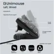 Souris Unimouse filaire verticale gaucher - Contour