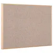 Tableau tissus gris cadre bois 40 x 60cm