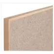 Tableau tissus gris cadre bois 60 x 90cm 