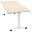 table basculante sur roulettes 140x80x74,1 cm chêne/blc