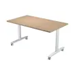 table basculante sur roulettes 140x80x74,1 cm chêne/blc