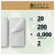 20 paquet d'essuie-mains Plié Z Simplify