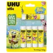 5 STICKS UHU Bob l'éponge 8,2g