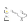 Bras porte-écran Top Mount Tallo - Double - Blanc - Fellowes
