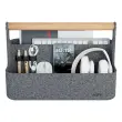 Organiseur de bureau portable Leitz avec poignée, gris foncé